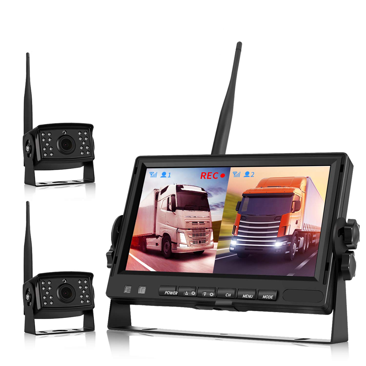 Wireless Backup Camera System with 7