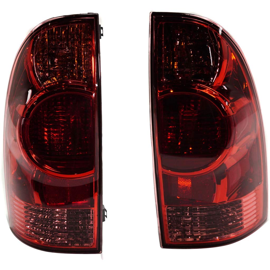2005-2015 Toyota Tacoma Replacement Tail Lights Pair - Driver & Passenger Side Standard Type (TO2800158 TO2801158) | Compatible with OEM 81560-04150 81550-04150 | Perfect for Night Driving & Enhanced Vehicle Safety
