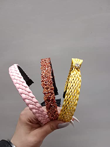 PinkBraided,YellowJute&RedGunmetal
