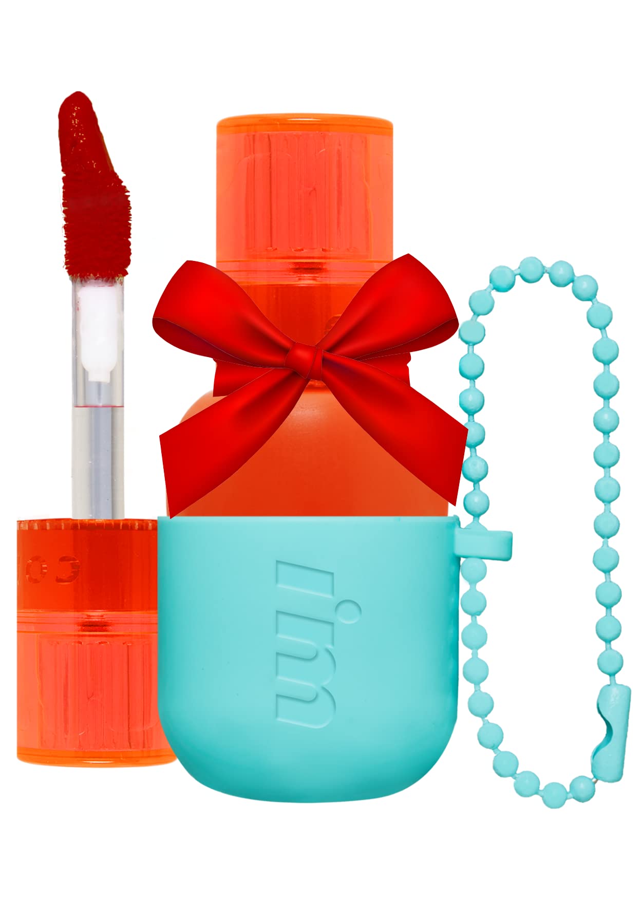 I'M MEME Water Gel Tint - Highly Pigmented Long Lasting Lip Stain, 02 Orange Delight (0.09 Oz) | Travel-Friendly Lip Tint for Everyday Wear, Date Night & Makeup Gift