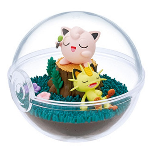 Pokemon Terrarium Collection - 9 Piece Re-ment 2.5 Inch Miniature Figures Set for Home Decor, Office Display, and Gift Giving