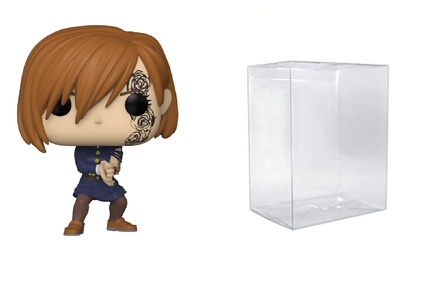 Funko Pop! Jujutsu Kaisen Nobara Kugisaki in Fight Stance #1164 Exclusive Vinyl Figure with Pop Protector - Anime Collectible for Display & Protection