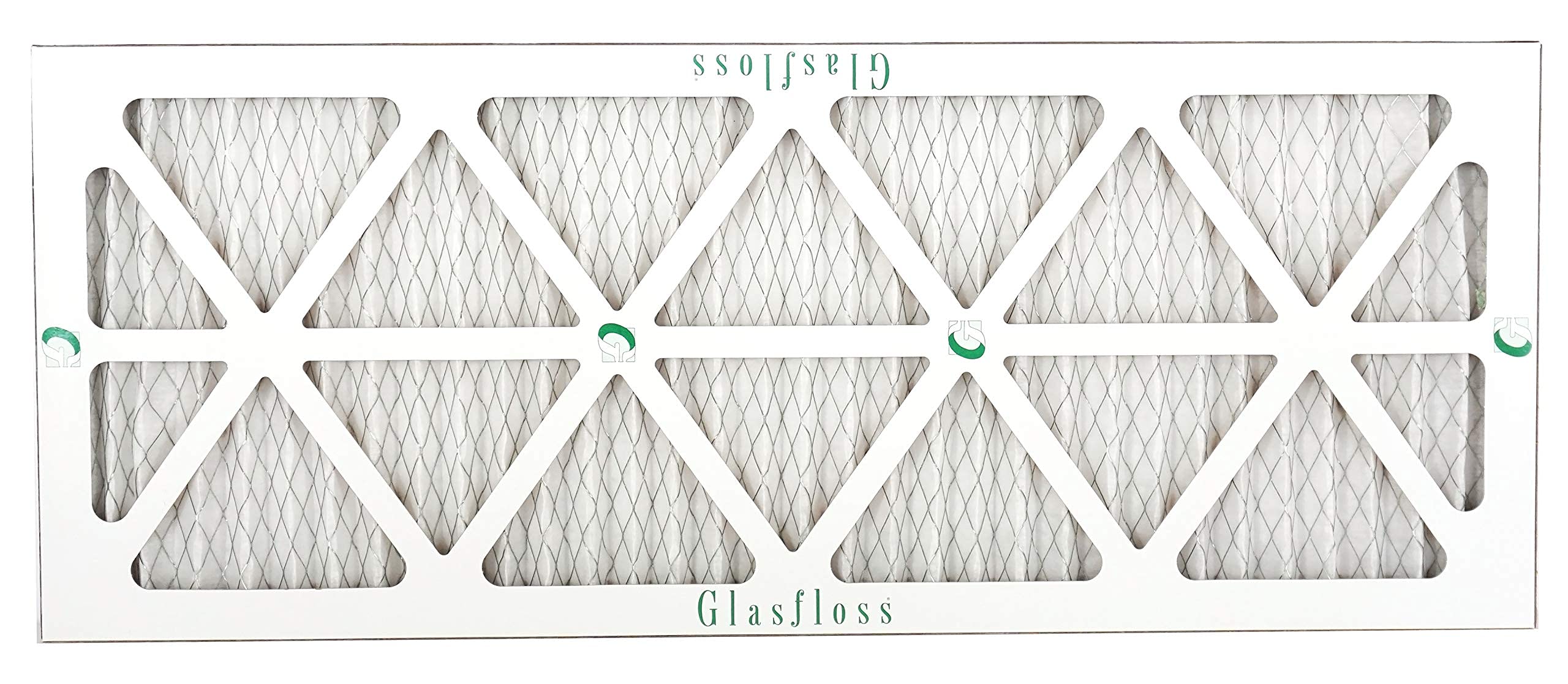 Glasfloss 14x36x1 MERV 10 Air Filter - 6 Pack - Premium Pleated Furnace Filter for AC & HVAC Systems - Made in USA (13.5x35.625x0.875 Inches) - Ideal for Home, Office & Commercial Spaces