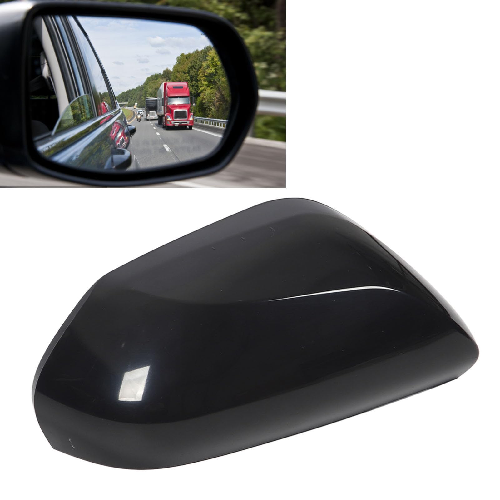 2018-2021 Toyota Camry Side Mirror Cover Replacement - Black Door Mirror Covers (Right 87915-06130) for Enhanced Style & Protection | Perfect for Daily Commuting & Car Customization