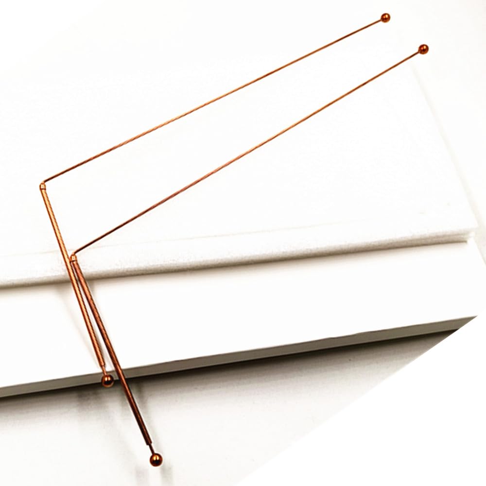 Spirit Hunter 99.9% Pure Copper Dowsing Rods - 2-Piece Divining Rod Set with Storage Bag - Professional Metal Detector for Gold, Water & Ghost Hunting - Perfect for Treasure Hunting, Paranormal Investigations & Outdoor Adventures