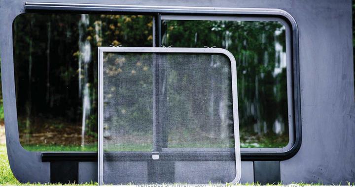 AMA Passenger Side Sliding Door Screened Half Slider Window for 2007-2024 Toyota Sienna (MS06 R1 HSS P) - Perfect for Camping & Road Trips