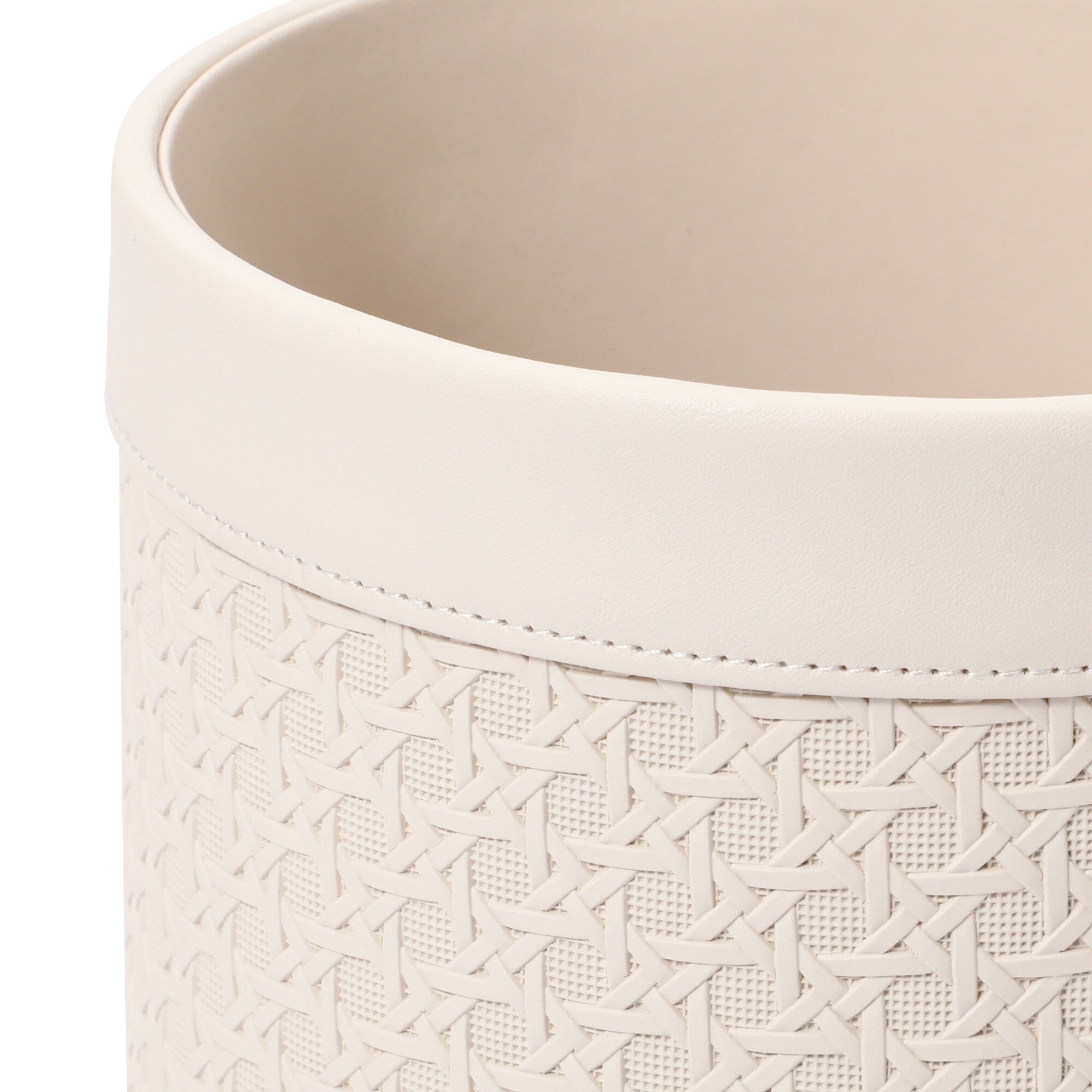 Elegant Embossed Small Ivory Dust Box - Perfect for Home Office, Living Room & Bedroom Organization