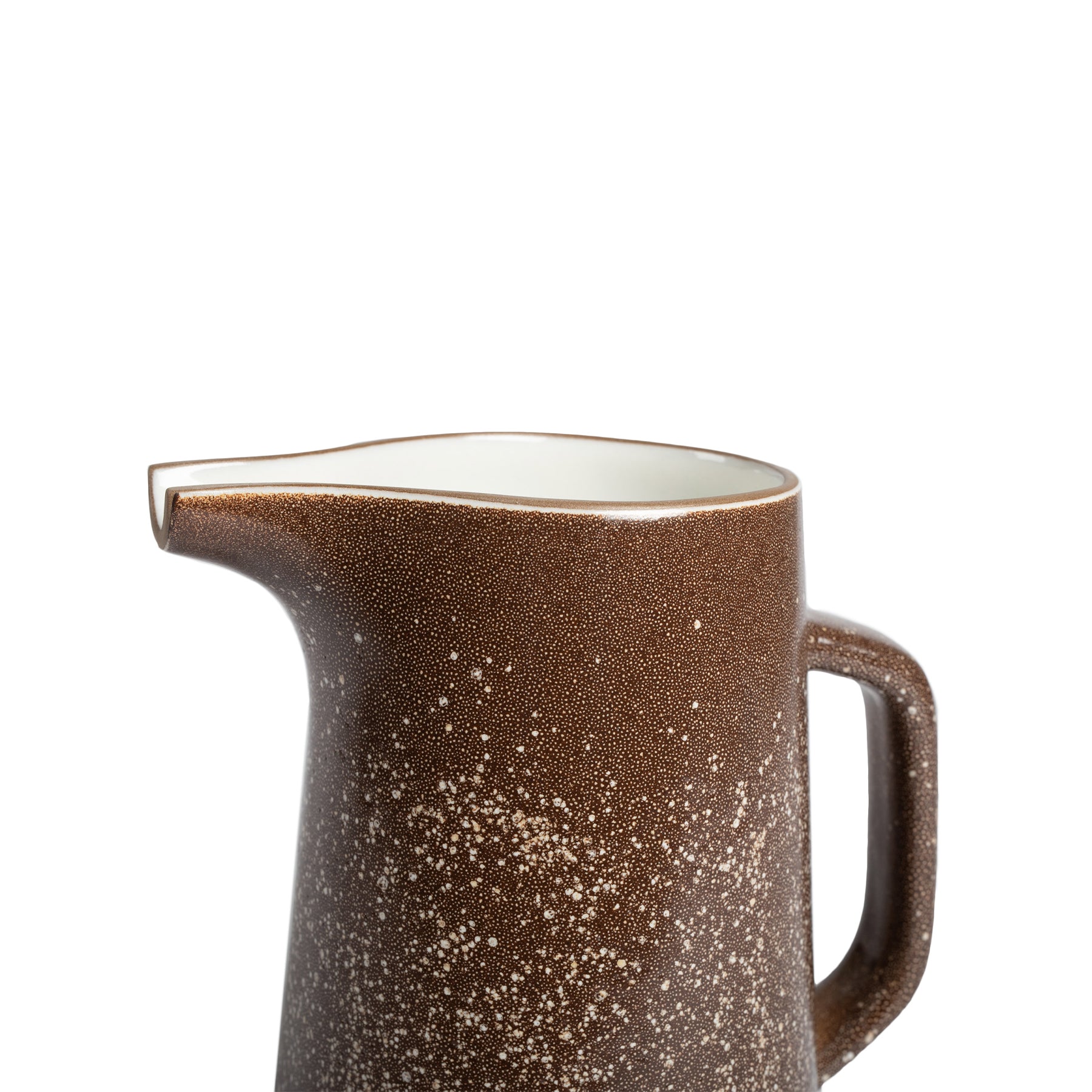 Matte Brown & Opaque White Large Pitcher - Perfect for Iced Tea, Lemonade & Water Serving at Parties, BBQs & Outdoor Gatherings