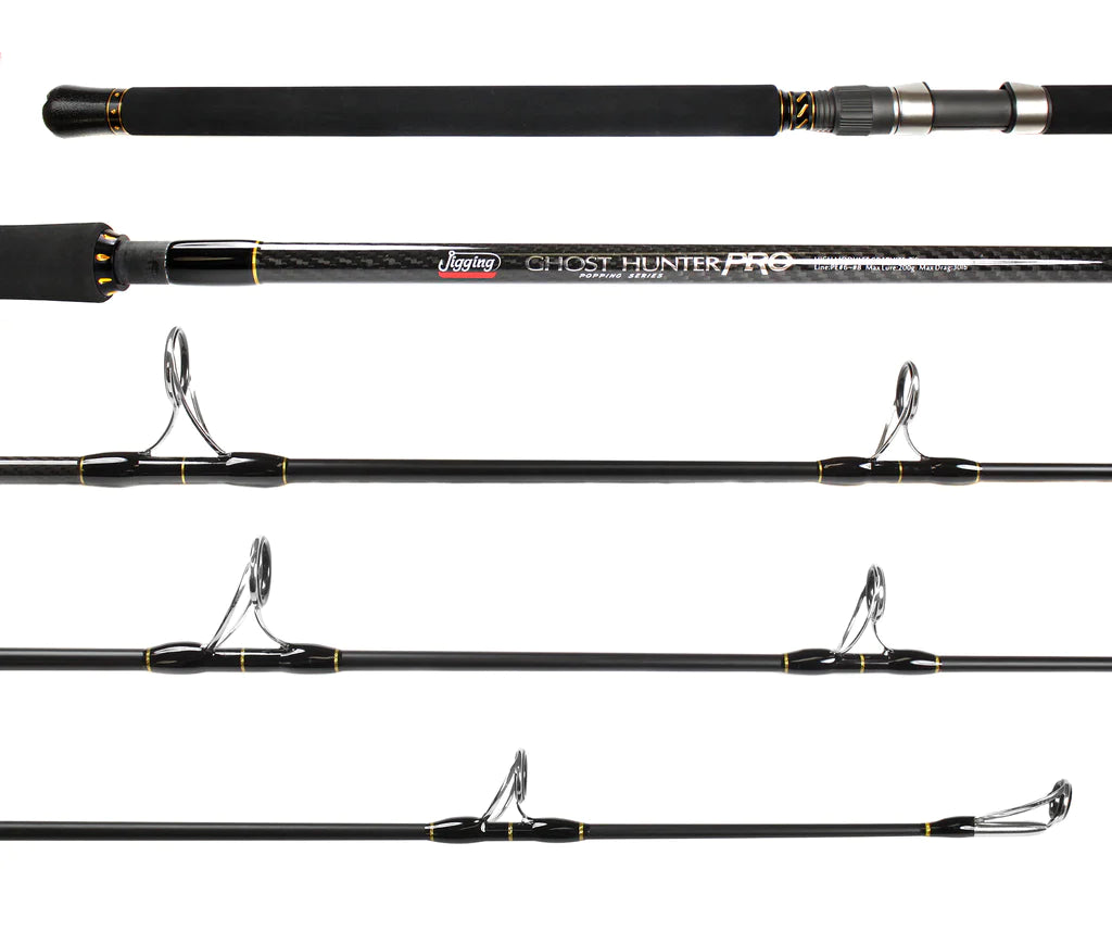 Jigging World Ghost Hunter Pro Popping Fishing Rod - Saltwater Surf Casting Rod for Offshore & Inshore Fishing - Perfect for Popping, Jigging & Casting Lures