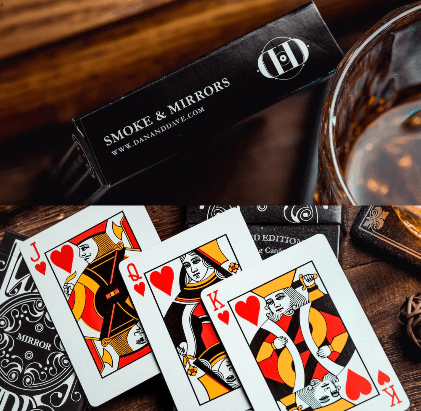Smoke & Mirrors Deluxe Mirror Edition Playing Cards - Premium Magic Trick & Cardistry Deck for Performers & Collectors
