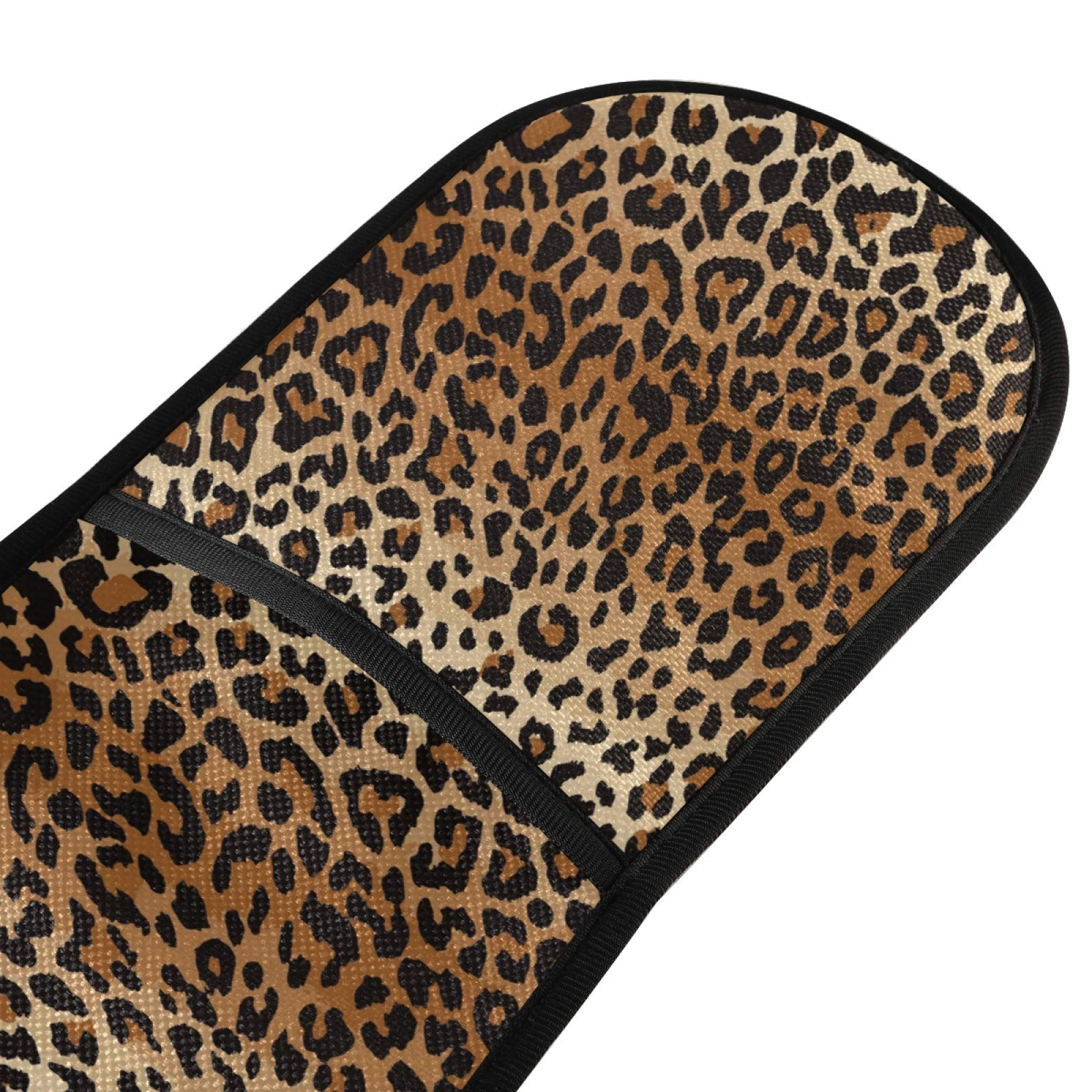 Heat Resistant Leopard Print Double Oven Mitts - 7