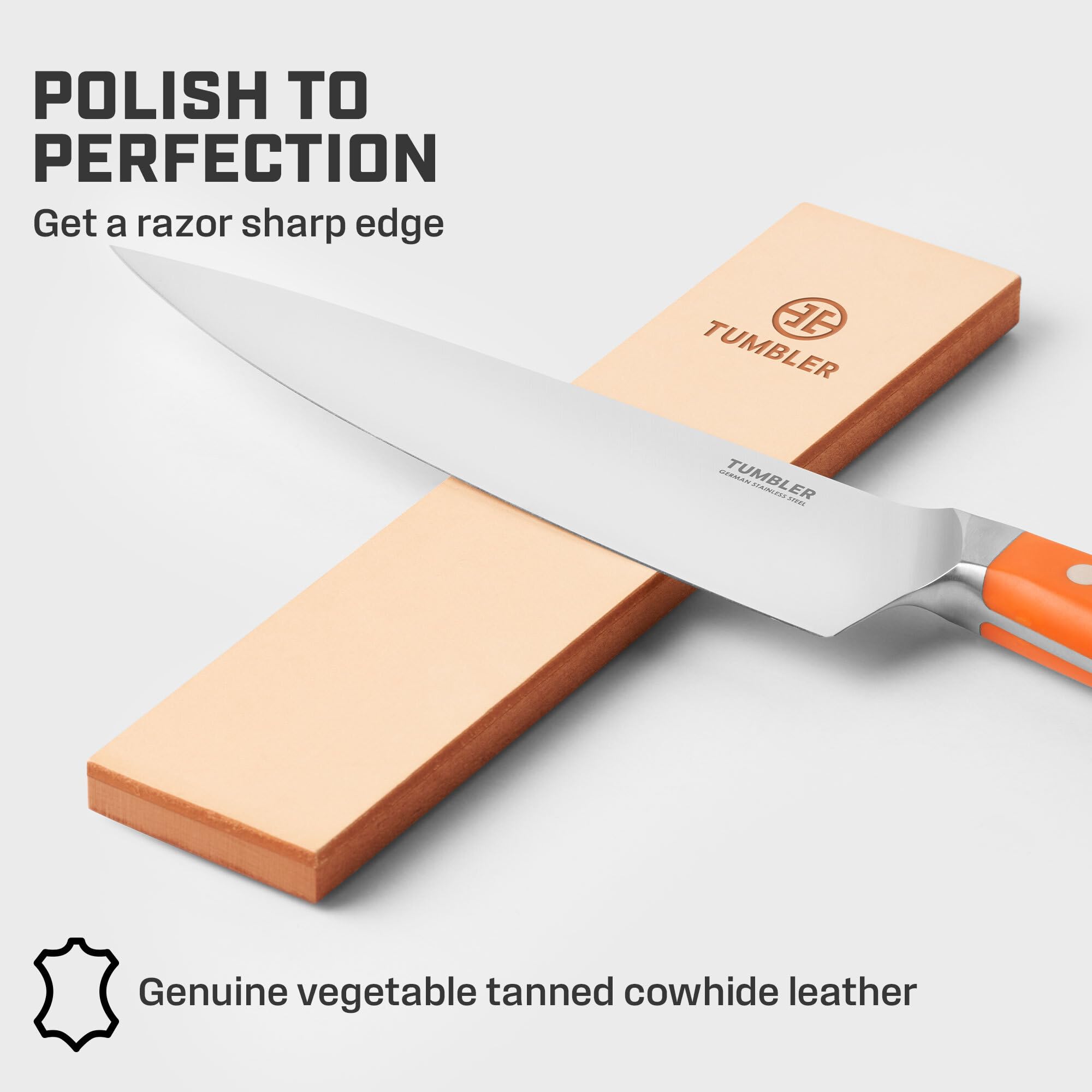 Premium Rolling Knife Sharpener Set with Magnetic Holder - Easy Knife Sharpening System with Protective Stand & Leather Strop - Perfect for Kitchen, Camping & Outdoor Cooking