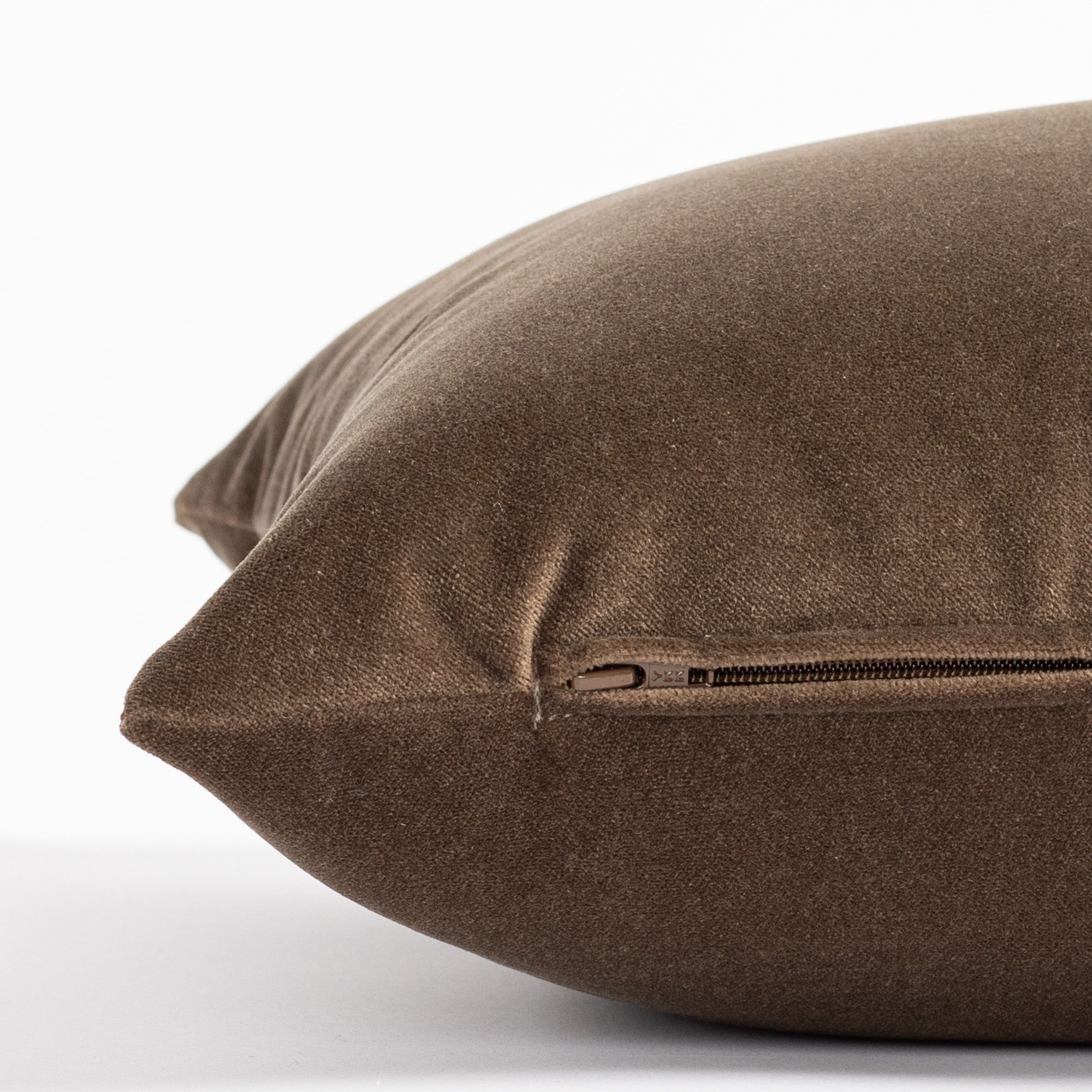 Valentina Velvet 16x42 Bolster Pillow in Truffle Brown - Luxury Couch Pillow for Sofa, Bed, Living Room & Home Decor