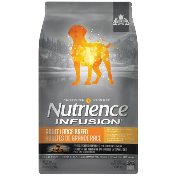 Nutrience Infusion Adult Large Breed Dry Dog Food - Premium Nutrition for Big Dogs, 10kg (22 lbs) - High Protein & Omega Fatty Acids for Joint & Coat Health - Ideal for Active Large Breed Dogs at Home or Outdoor Adventures