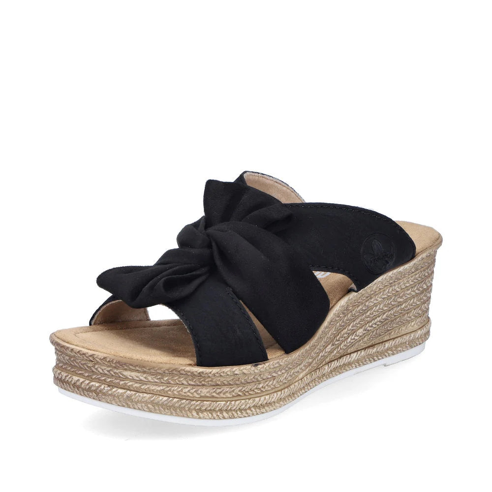 Rieker 68789 Black Women's Comfortable Casual Shoes for Walking, Work & Everyday Wear