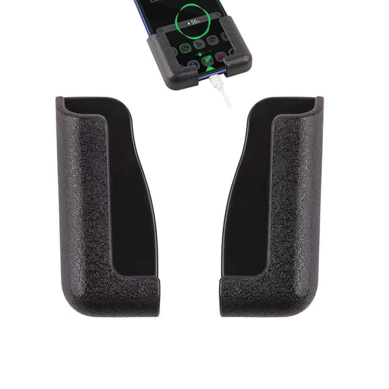 2023 Upgraded Self-Adhesive Car Phone Holder - Adjustable Dashboard Mount for All Smartphones (2 Pairs/4pcs) | Perfect for GPS Navigation, Hands-Free Driving & Road Trips
