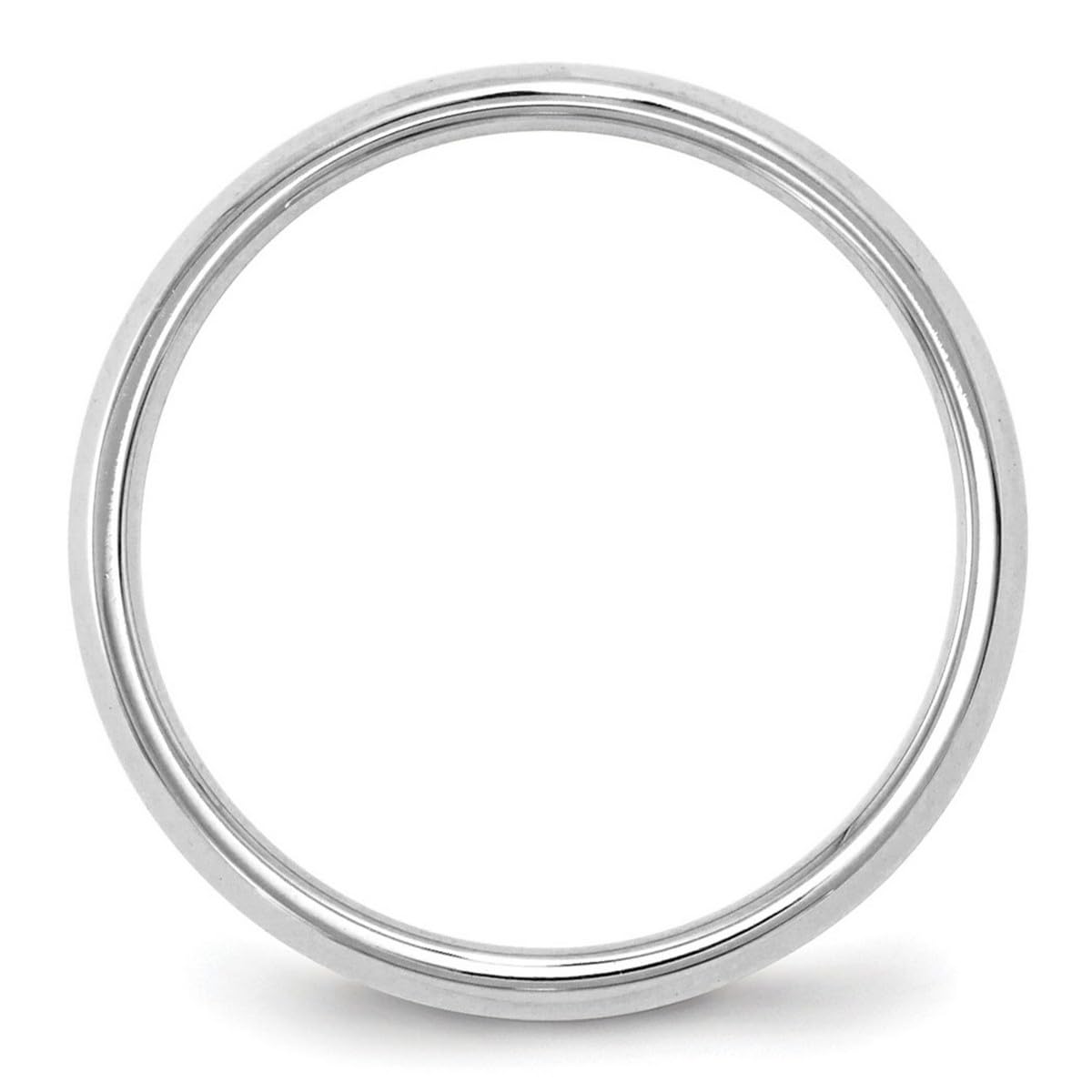 10K Gold Knife Edge Comfort Fit Band Ring for Women & Men - White & Yellow Gold Wedding Bands, Anniversary Rings, Stackable Rings - Available in Various Sizes (US 4-12)