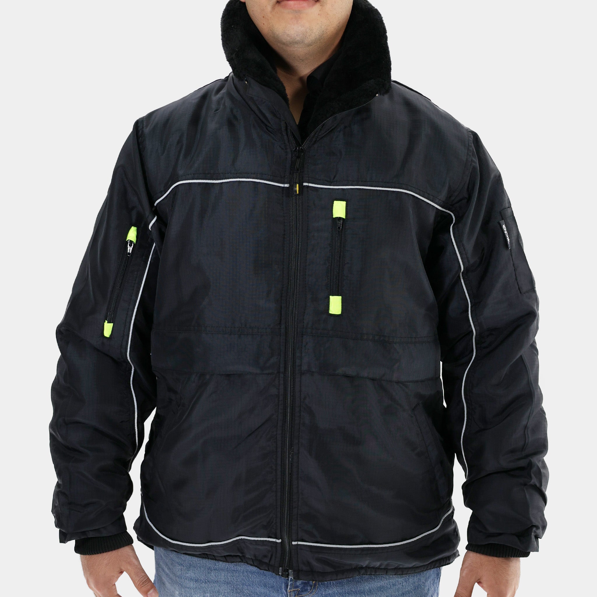 Reflex Jacket for Men & Women - Lightweight Waterproof Windbreaker for Running, Hiking & Outdoor Activities - Black