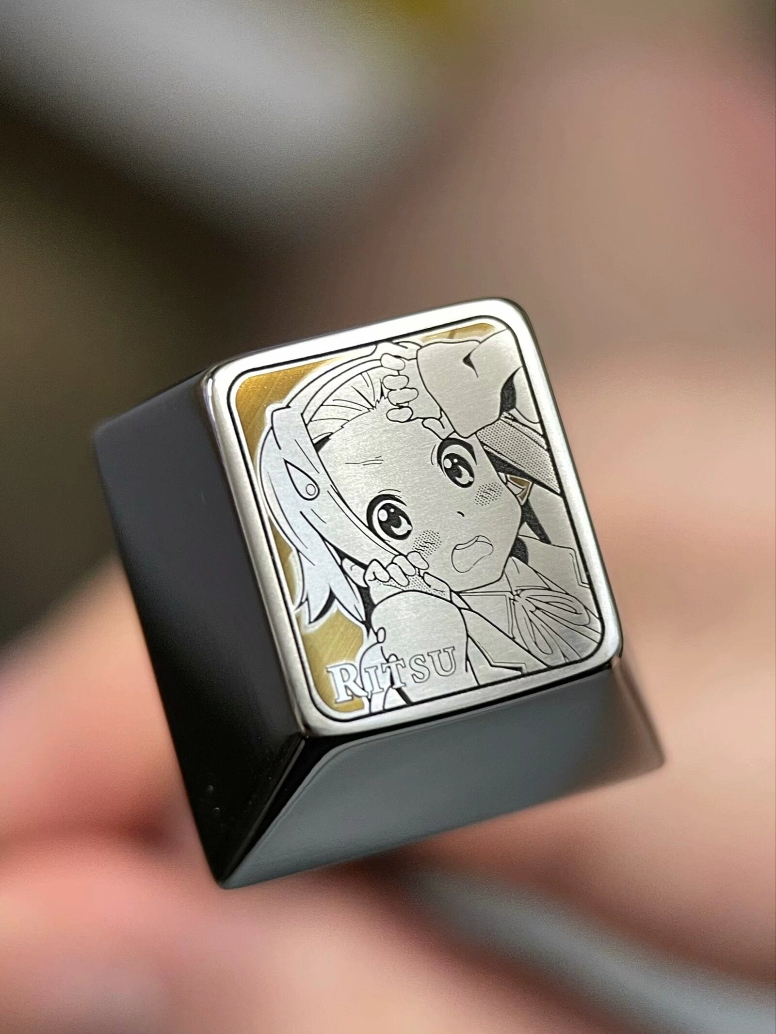 K ON Five Person Team Anime Themed Titanium Alloy Keycap Set - Custom Mechanical Keyboard Keycaps for Gaming & Typing Enthusiasts | Perfect for PC, Mac, and Mechanical Keyboard Lovers