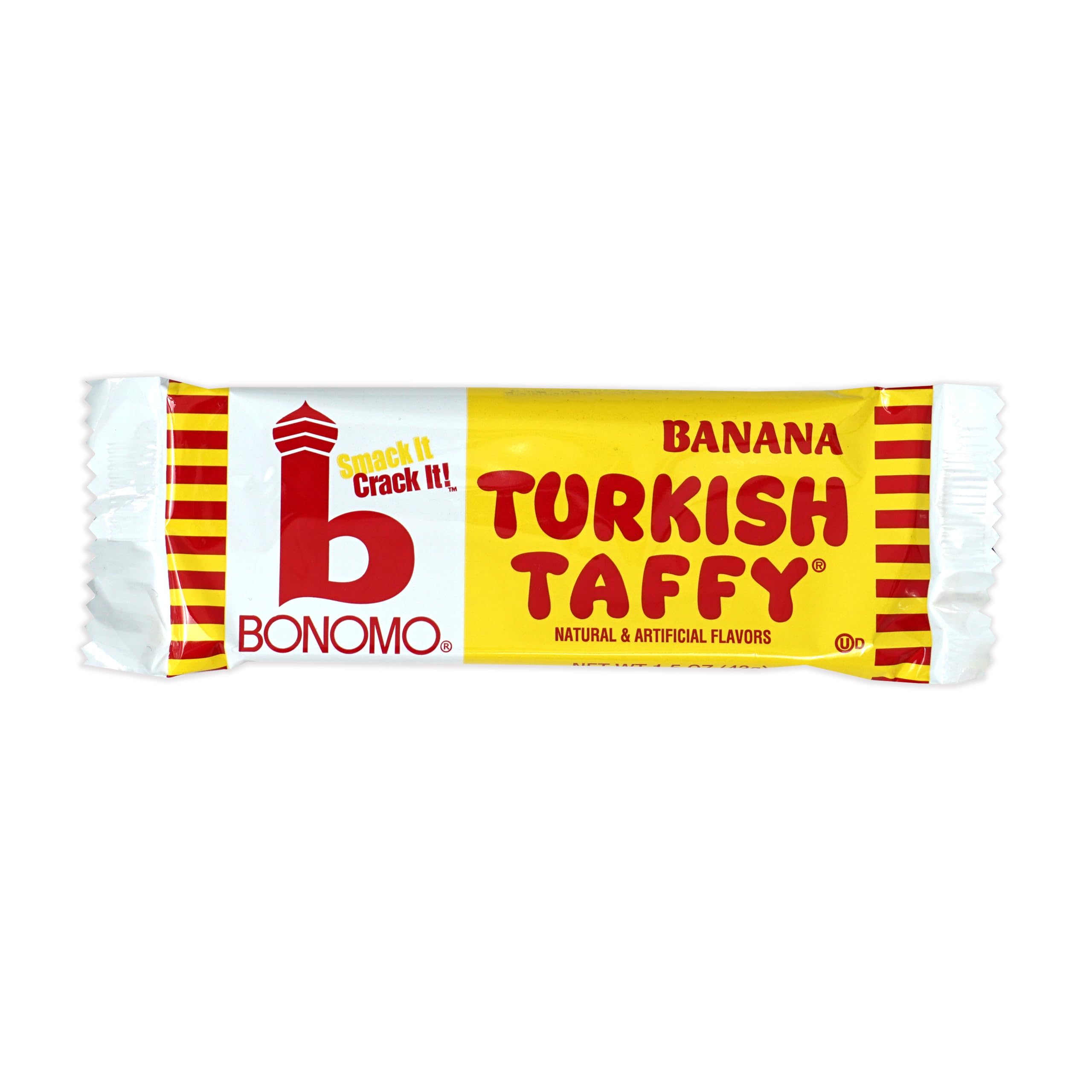Bonomo Turkish Taffy Variety Pack - 12 Individually Wrapped Chewy Candies (Strawberry, Vanilla, Chocolate, Banana) by The Hampton Candy Company | Perfect for Parties, Halloween Treats & Office Snacks