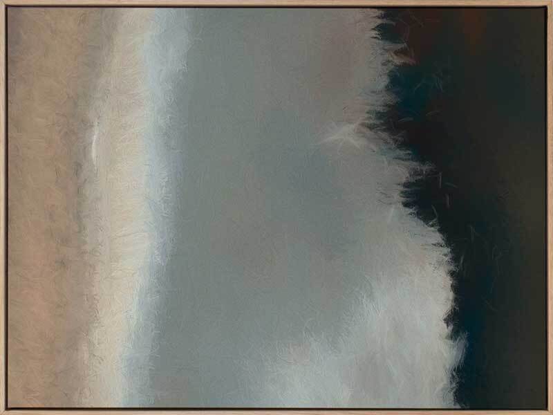 Blurred Coast Canvas Art Print - Coastal Wall Decor for Living Room, Bedroom & Office - Handmade Ocean Landscape Painting for Home & Office Decor