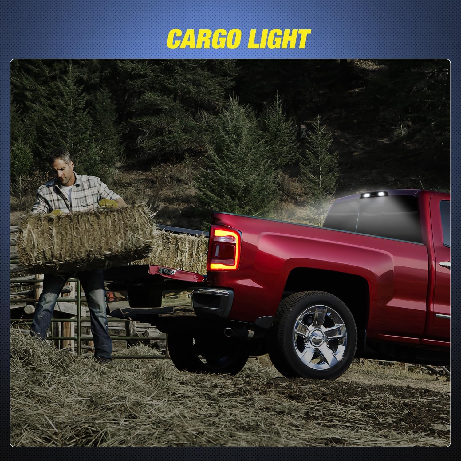 2014-2018 Chevy Silverado & GMC Sierra 1500/2500/3500HD LED Third Brake Light Replacement - High Visibility Safety Upgrade for Pickup Trucks (Perfect for Night Driving & Towing)