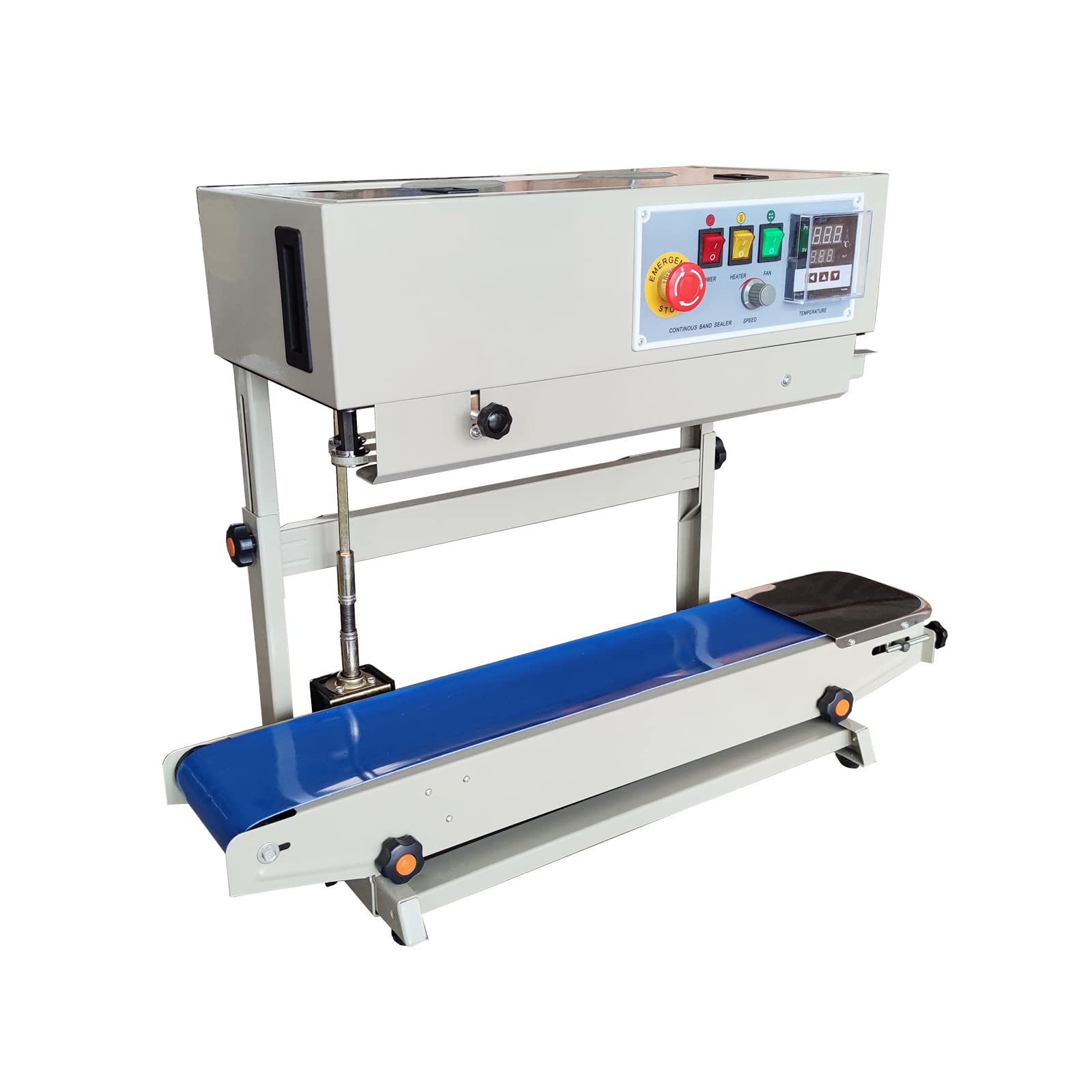 INTBUYING FR-880 85W Automatic Continuous Bag Sealing Machine - Vertical Band Sealer for PVC Membrane Bags & Films (110V) | Ideal for Food Packaging, Retail & Industrial Use