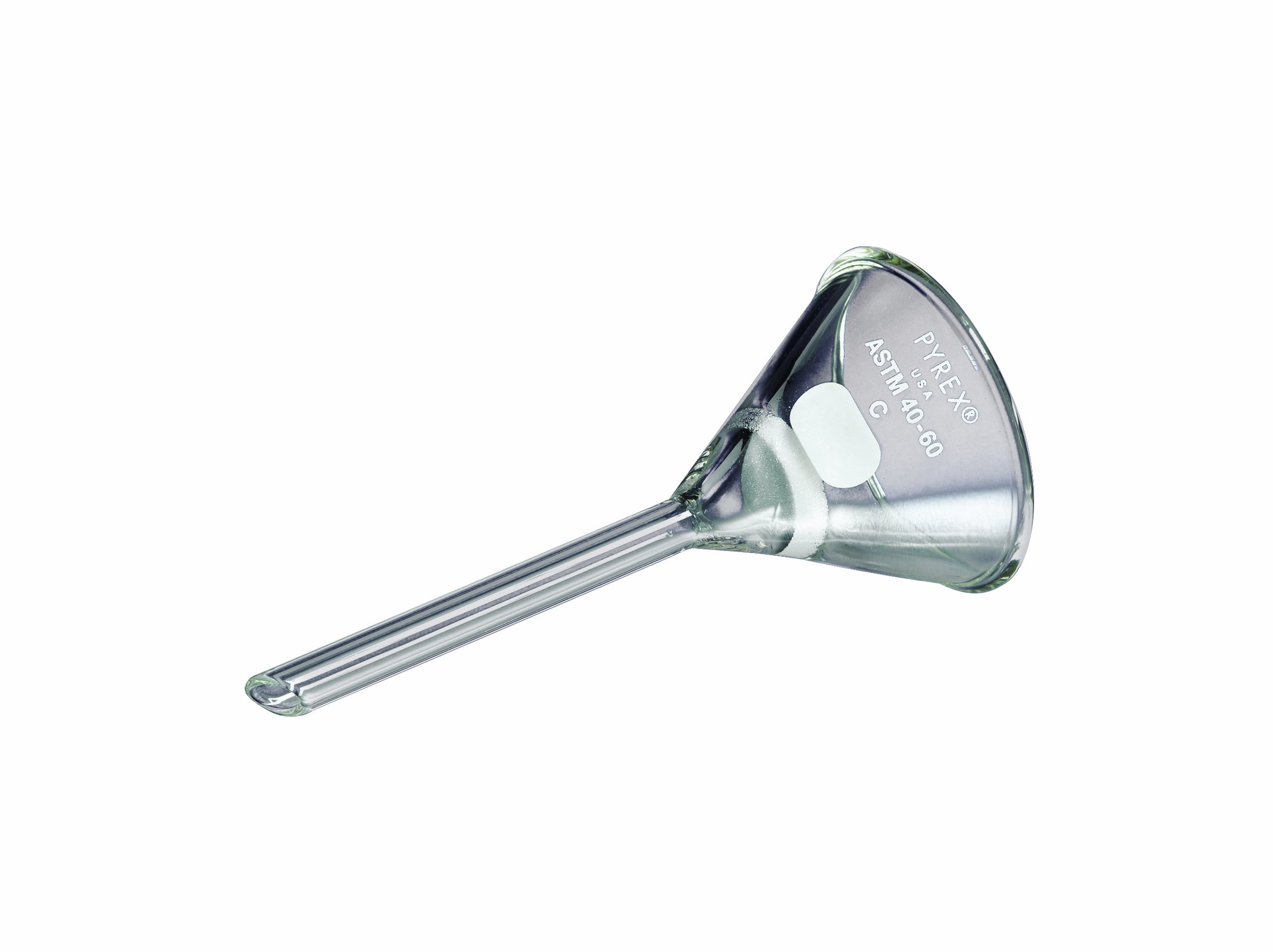 Corning Pyrex Borosilicate Glass Hirsch Funnel with Fine Porosity Fritted Disc, 20mm Diameter - Ideal for Chemistry Labs, Filtration Experiments & Scientific Research