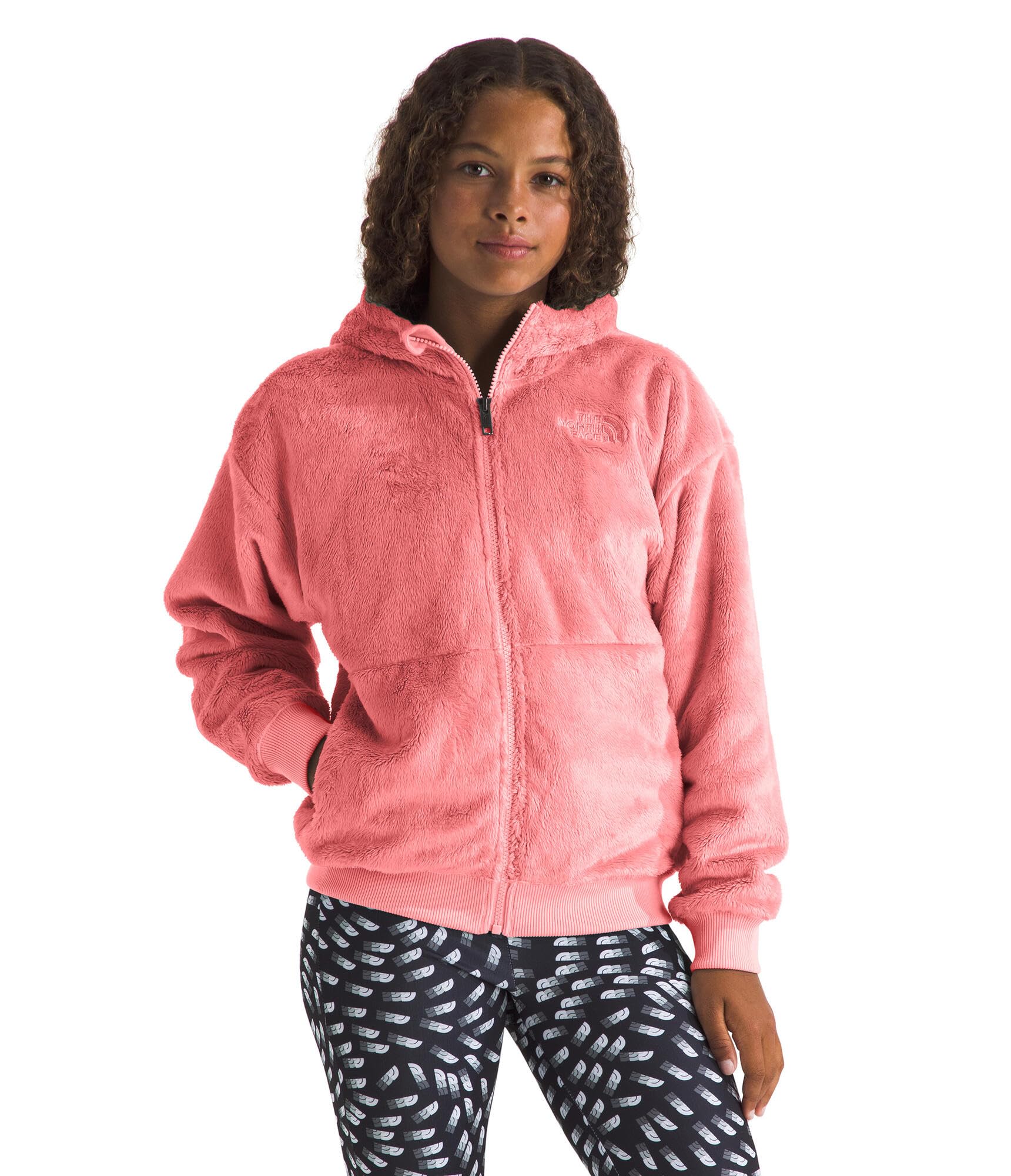 The North Face Girls' Osito Full Zip Hoodie - Warm Fleece Jacket for Kids, Outdoor Play & School - Toddler to Youth Sizes