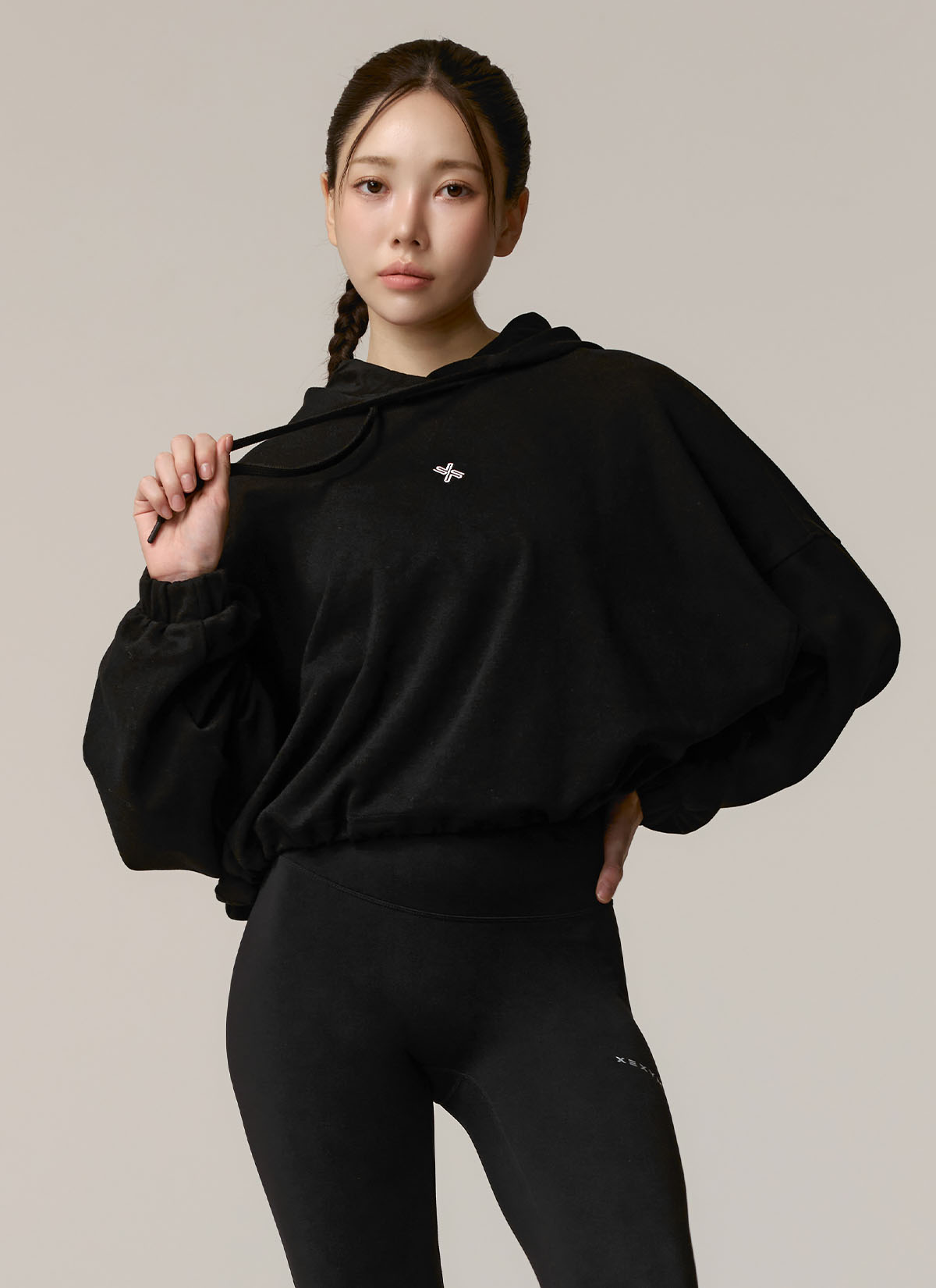 Soft Cotton Loose Fit Cropped Hoodie for Women - Comfortable Casual Pullover Sweatshirt | Perfect for Yoga, Lounging & Streetwear Fashion