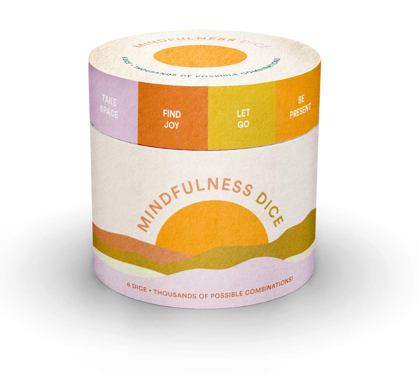 Mindfulness Dice Set for Stress Relief & Meditation - 6-Sided Dice with Positive Affirmations | Perfect for Therapy, Yoga, and Daily Mindfulness Practice