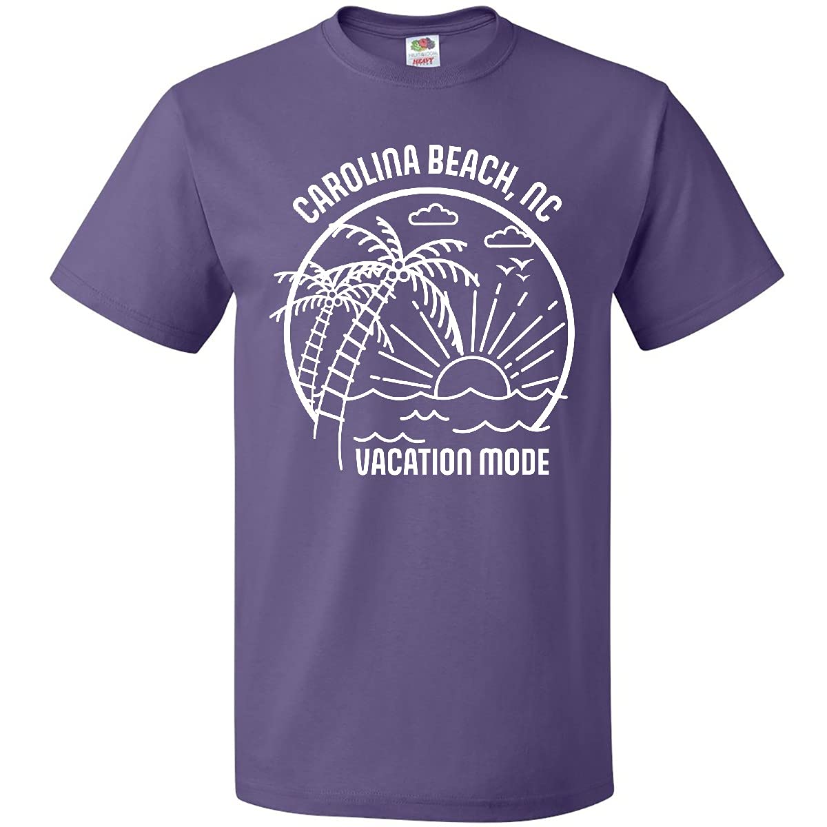 Inktastic Summer Vacation Mode Carolina Beach North Carolina T-Shirt - Comfortable Graphic Tee for Beach Lovers, Travel Enthusiasts & Summer Outfits