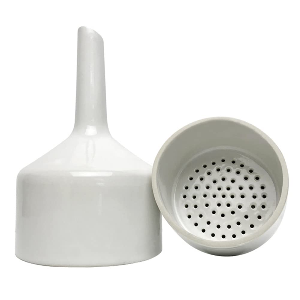 Premium 150mm Porcelain Buchner Funnel - Lab-Grade Vacuum Filtration System for Chemistry Experiments & Scientific Research | Ideal for Laboratories, Schools & Home Science Projects