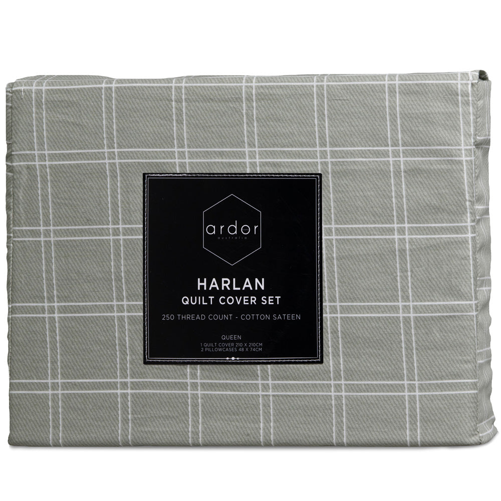 Harlan Quilt Cover Set - Single Bed Size, Soft & Breathable Bedding Set for Cozy Sleep | Perfect for Guest Rooms, Dorms & Kids' Bedrooms