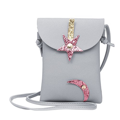 Aibearty Women's Glitter Star Moon Shoulder Bag - Stylish Mini Crossbody Purse for Girls & Teens | Perfect for Parties, Concerts & Everyday Use