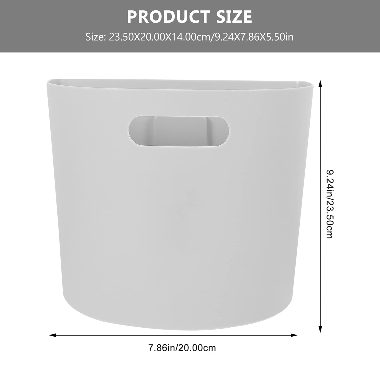 Cabilock 1pc Wall-Mounted Collapsible Trash Can - White Hanging Kitchen Waste Basket Cabinet Door Garbage Bin for Office, Bathroom & Small Spaces - Space Saving Solution for Under Sink & Compact Areas