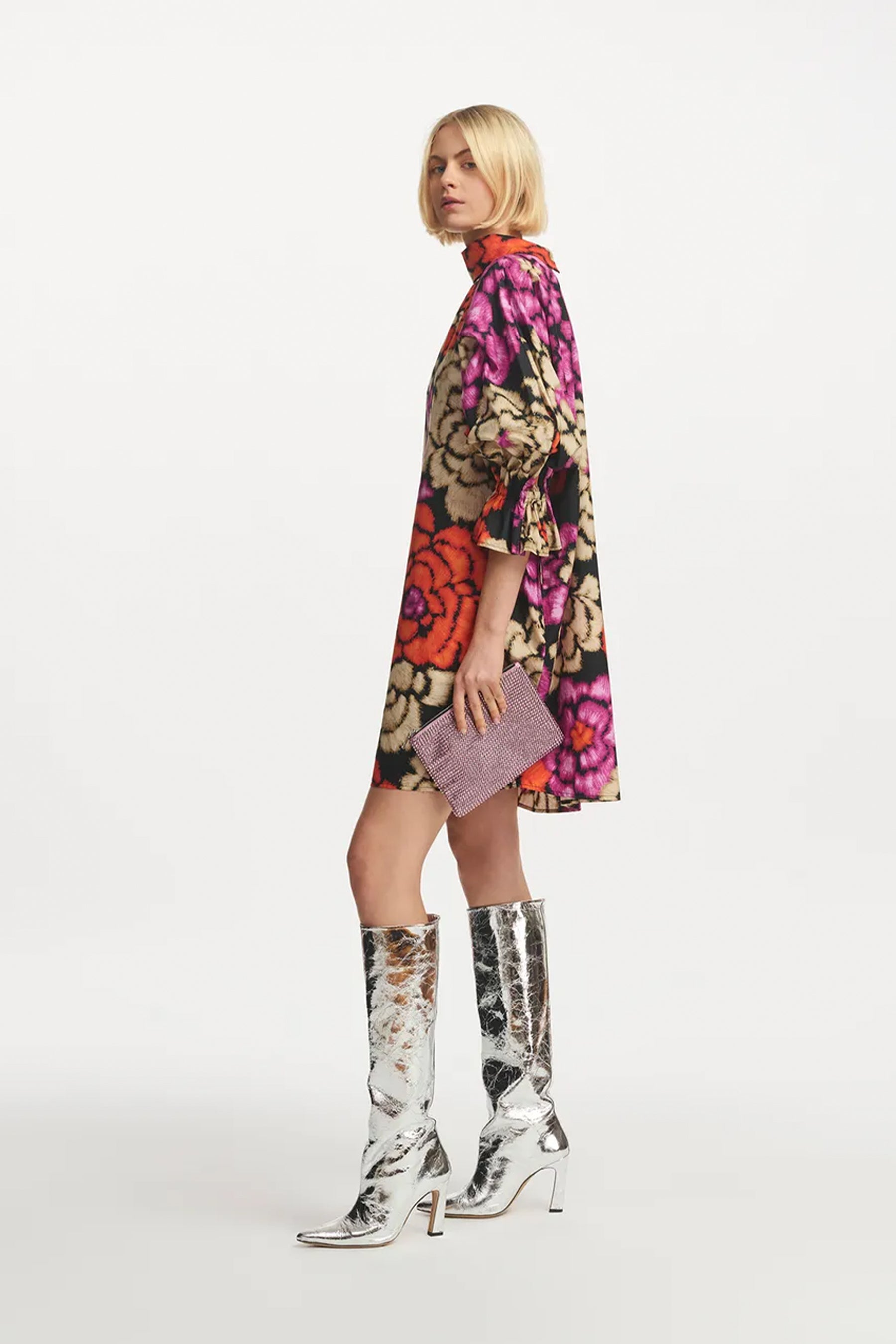 Essentiel Antwerp Falinki Dress - Floral Print Women's Summer Dress for Casual & Party Wear | Perfect for Beach Vacations, Brunch Dates & Evening Events