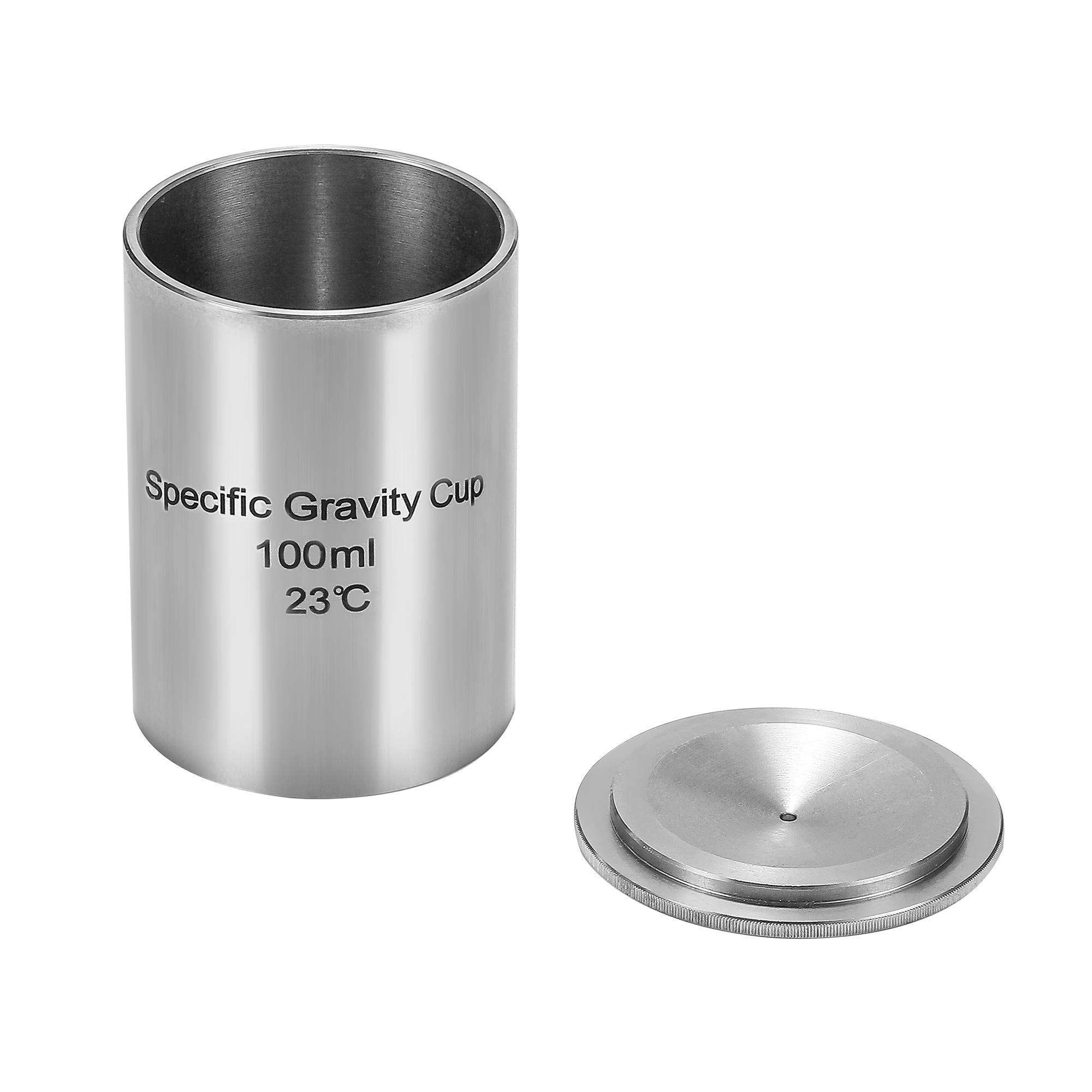 CGOLDENWALL Stainless Steel Density & Specific Gravity Test Cup - 50ml/100ml Capacity - Lab Equipment for Liquid Measurement (Ideal for Chemistry, Petroleum & Industrial Applications)