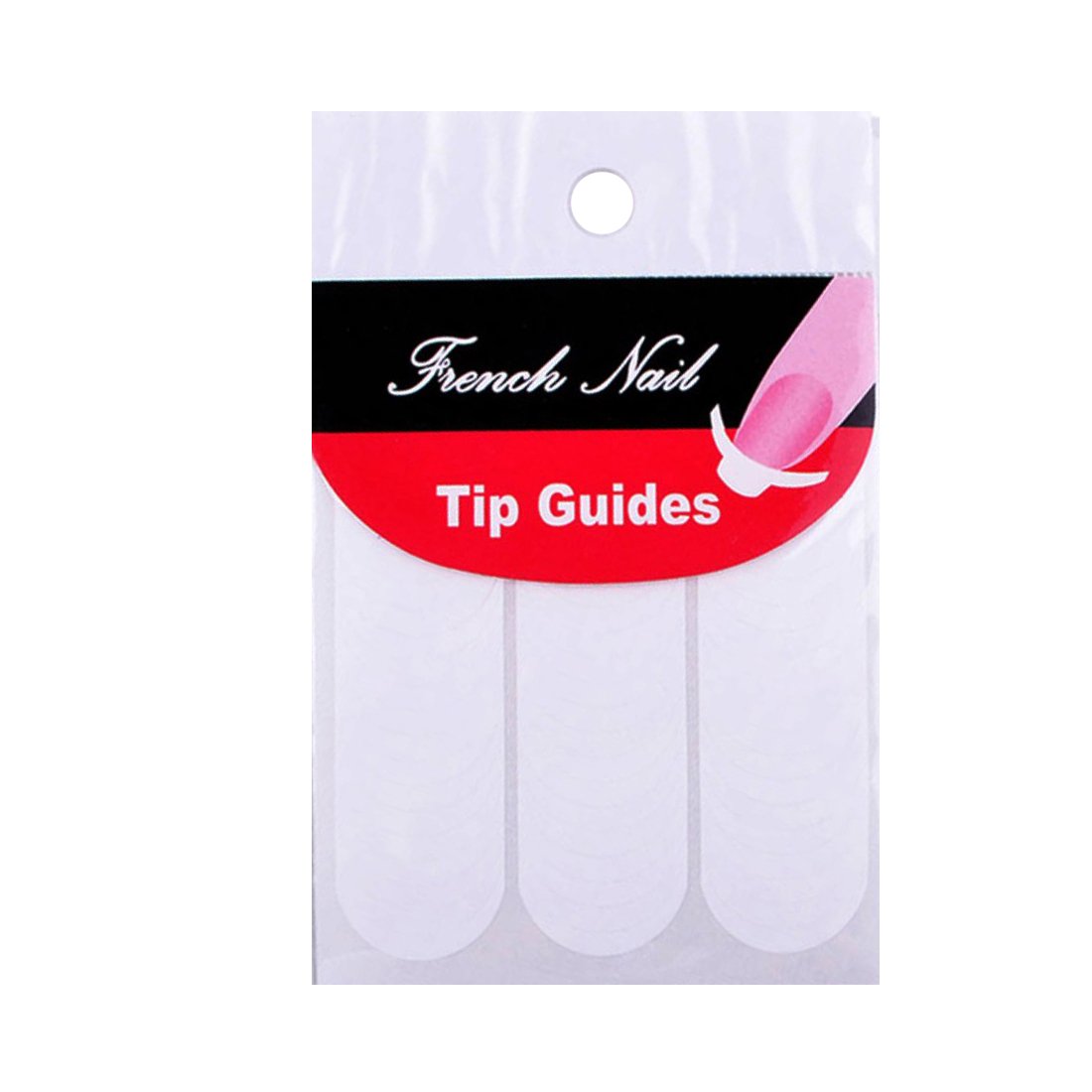 DIY French Tip Nail Art Guide - Round Fringe Sticker Stencil for Manicure Decorations | Perfect for Home Salon & Professional Nail Designs
