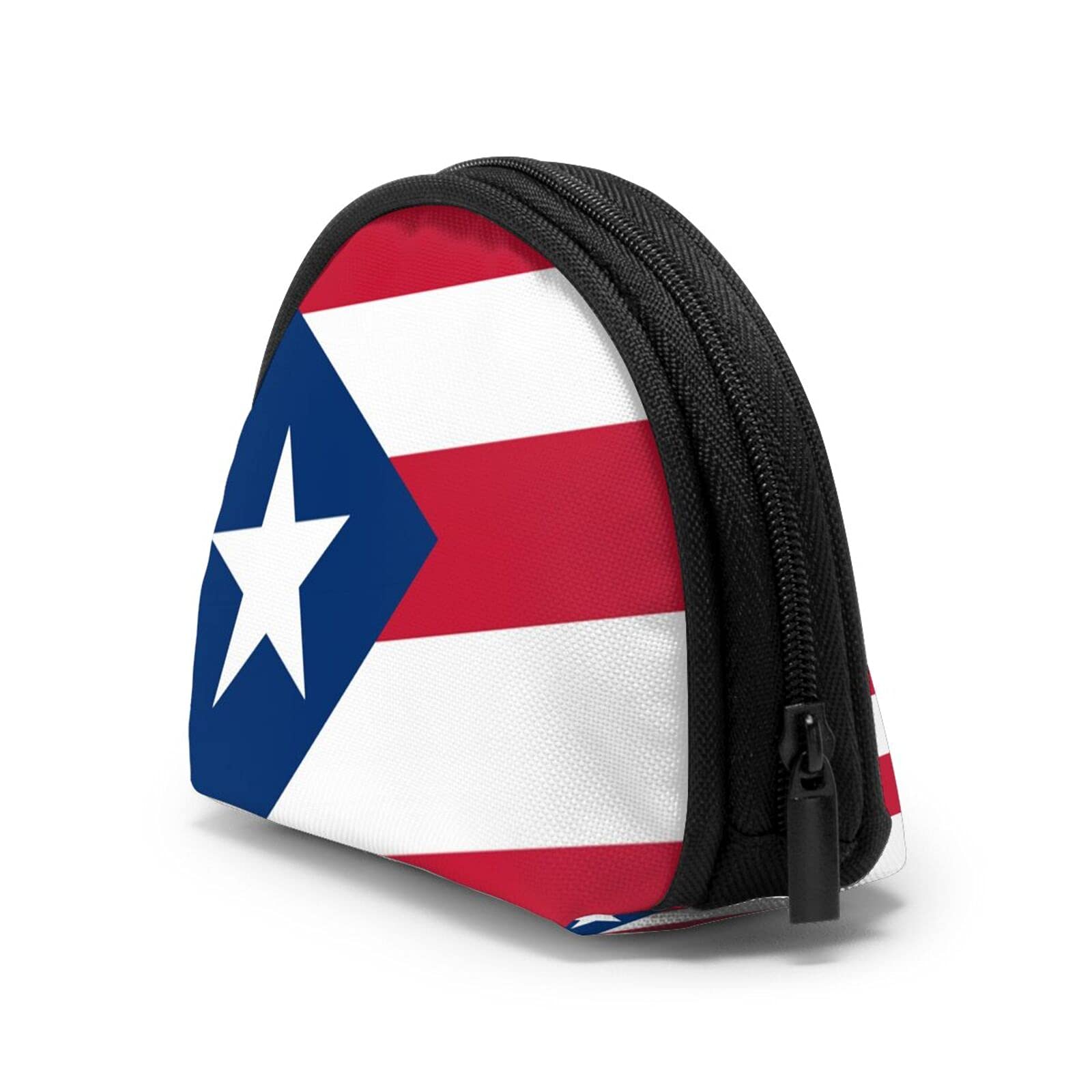 Puerto Rico Flag Coin Purse - Zippered Change Wallet for Men & Women - Compact Travel Money Pouch for Coins, Cash & Cards - Perfect for Travel, Shopping & Everyday Use