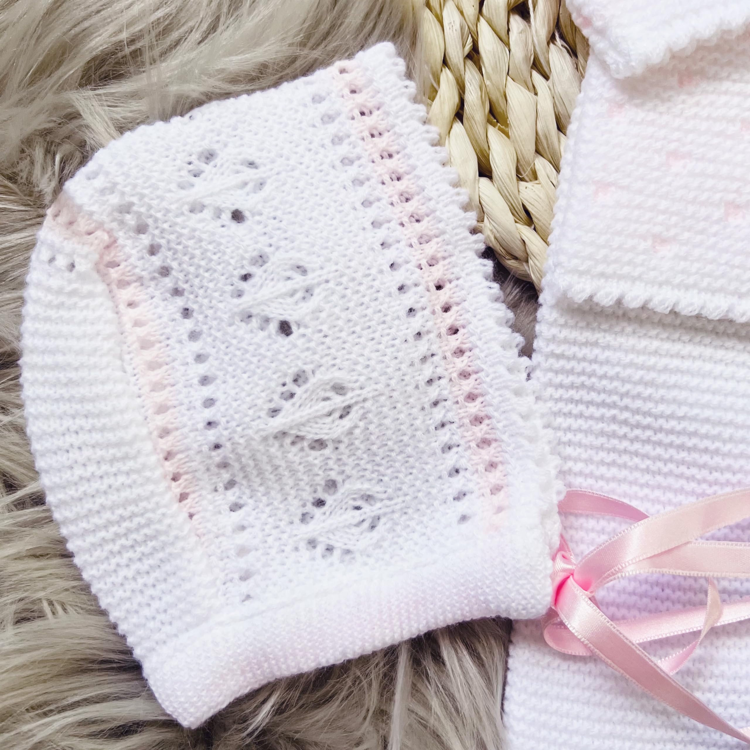 Premium Newborn Baby Knitted Clothes Set - Soft Cotton Coming Home Outfit for Boys & Girls | Perfect for Hospital Photos, Christening & First Family Outings