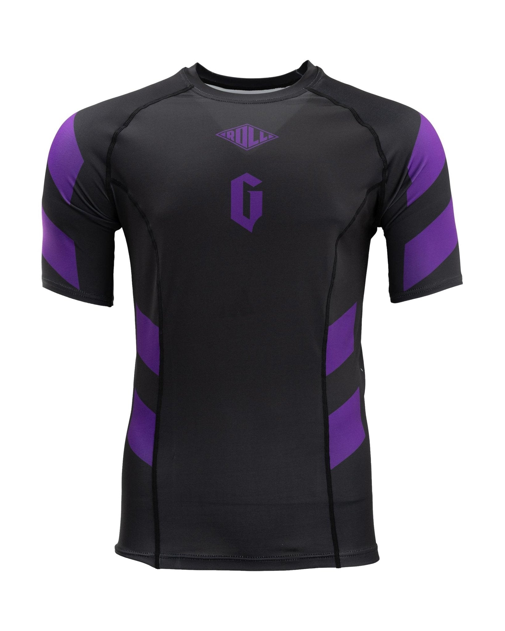 Men's Short Sleeve Pro Ranked Rash Guard - UPF 50+ Sun Protection for Surfing, MMA & Water Sports | Quick-Dry Compression Shirt for Swimming & Beach Activities