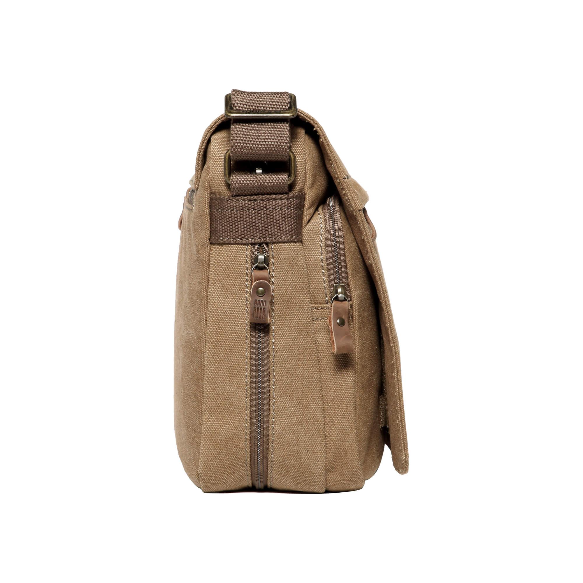 TRP0241 Troop London Classic Canvas Messenger Bag - Stylish & Durable Crossbody Bag for Men & Women - Perfect for Work, Travel & Everyday Use