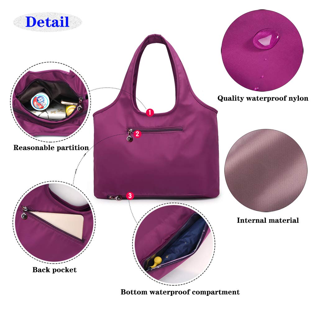 **MINTEGRA Women's Waterproof Diaper Bag – Large Lightweight Oxford Hobo Tote Shoulder Bag for Work, Travel & Everyday Use**