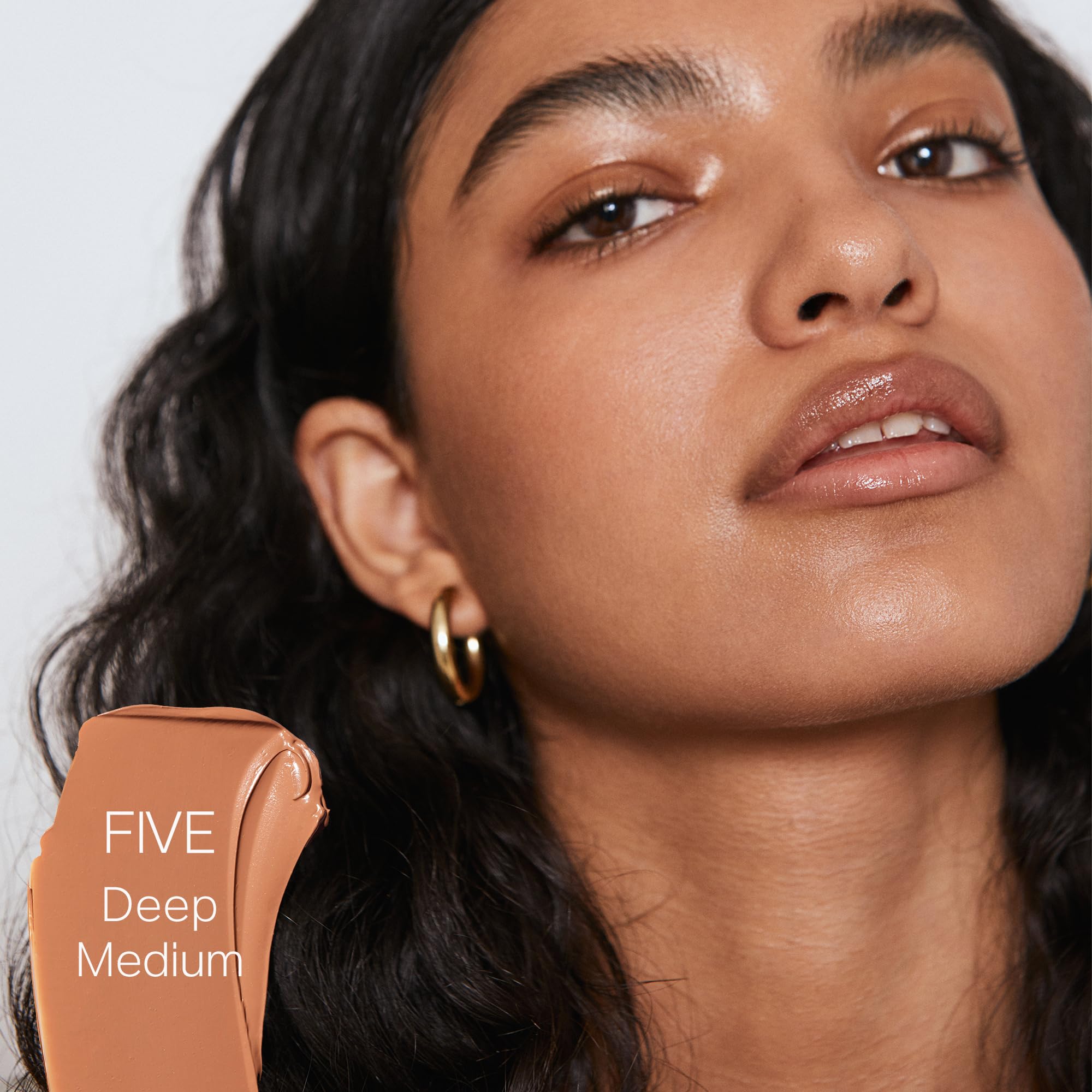 Saie Slip Tint SPF 35 Tinted Moisturizer - Lightweight Hydrating Face Moisturizer with Hyaluronic Acid & Zinc Oxide Sunscreen - Shade Five (1.35 oz) | Perfect for Daily Wear, Sun Protection & Natural Makeup Look