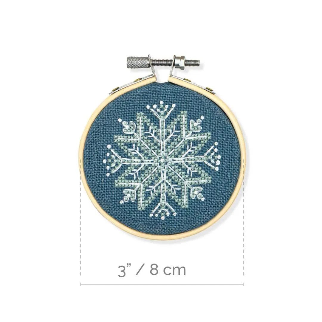Mini Snowflake Ornaments Cross Stitch Pattern PDF - DIY Christmas Holiday Decorations for Tree, Gifts & Home Crafting