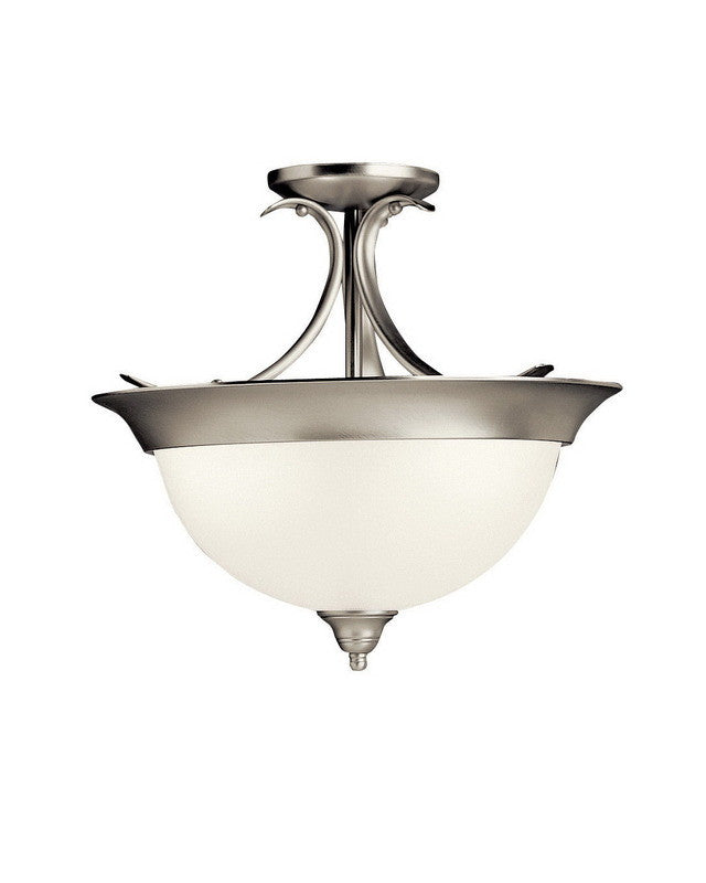 Kichler Lighting 10823 NIS Dover Collection Brushed Nickel Energy Efficient Circline Fluorescent Ceiling Light - Perfect for Kitchens, Bathrooms & Hallway Lighting