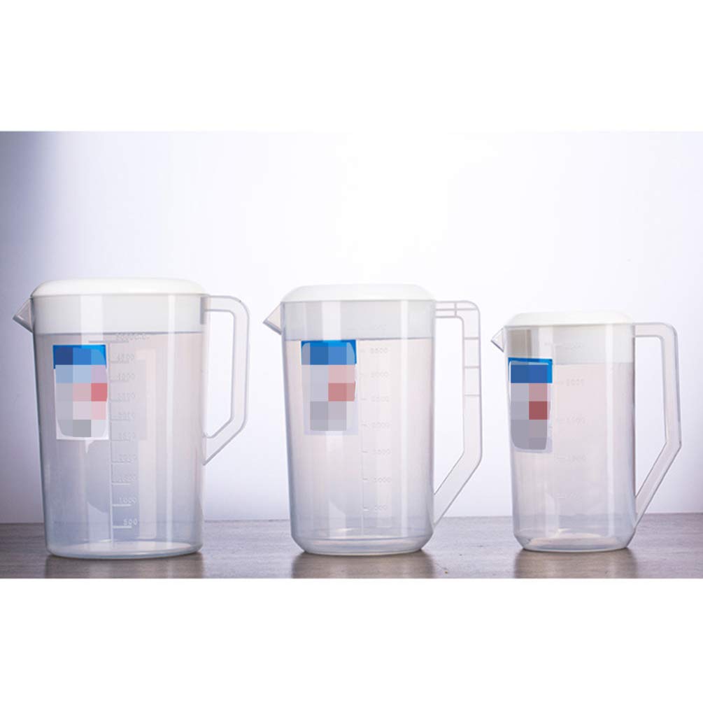 Cabilock 2L Glass Water Pitcher with Measurement Scale - BPA-Free Beverage Kettle for Iced Tea, Cold Brew Coffee, Juice & Cocktails - Perfect for Home, Office & Outdoor Entertaining