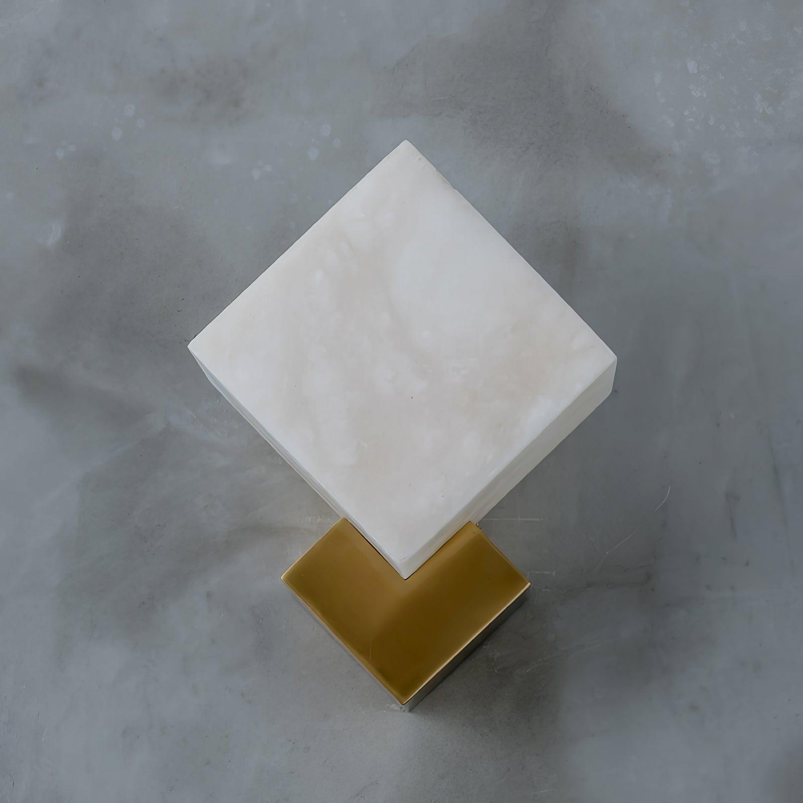 Modern Alabaster Wall Sconce - Handcrafted LED Wall Light Fixture for Bedroom, Living Room & Hallway - Dimmable Indoor Lighting for Home Decor
