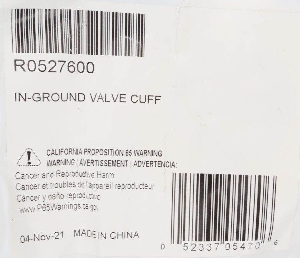 Zodiac MX8 MX6 TR2D In Ground Pool Valve Cuff R0527600 - Replacement Part for Pool Cleaners & Maintenance